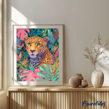 Carica l&#39;immagine nel visualizzatore di Gallery, Dipingere con i numeri - Leopardo Tropicale