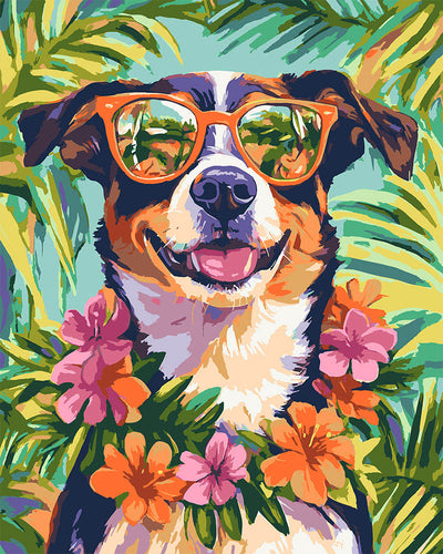 Dipingere con i numeri - Cane in Vacanza Figured'Art