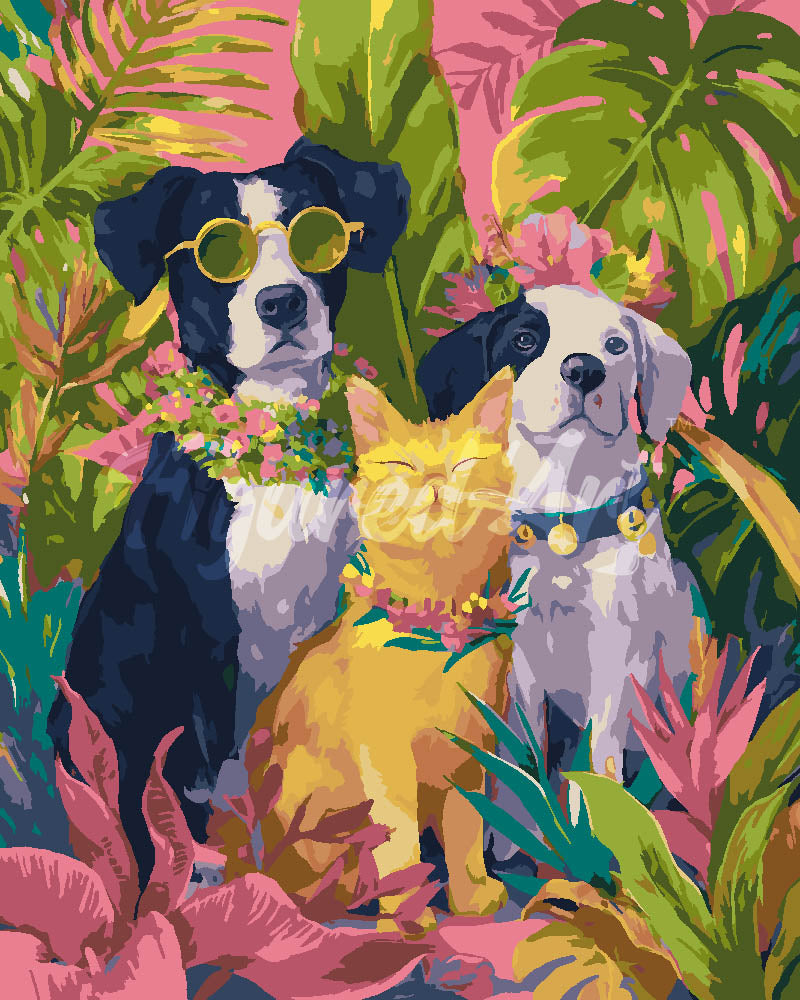 Dipingere con i numeri - Trio Tropicale Figured'Art