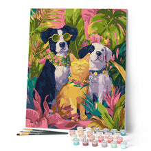 Carica l'immagine nel visualizzatore di Gallery, Dipingere con i numeri - Trio Tropicale Figured'Art