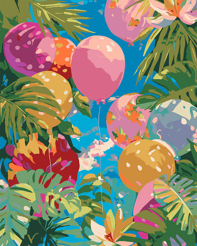 Dipingere con i numeri - Palloncini della Giungla Figured'Art