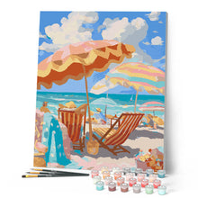Carica l'immagine nel visualizzatore di Gallery, Dipingere con i numeri - Spiaggia color Pastello Figured'Art