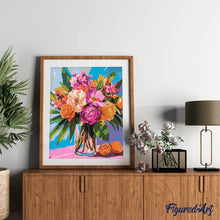 Carica l&#39;immagine nel visualizzatore di Gallery, Dipingere con i numeri - Bouquet Luminoso