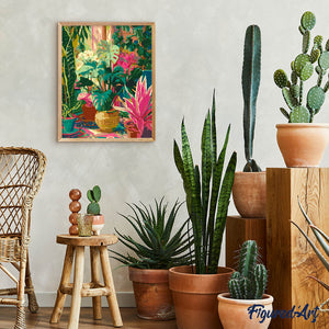 Dipingere con i numeri - Interno del Giardino Tropicale