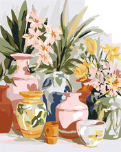 Carica l&#39;immagine nel visualizzatore di Gallery, Dipingere con i numeri - Ceramiche e Fiori Figured&#39;Art