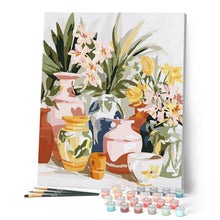 Carica l'immagine nel visualizzatore di Gallery, Dipingere con i numeri - Ceramiche e Fiori Figured'Art
