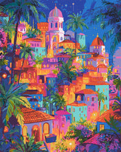 Carica l&#39;immagine nel visualizzatore di Gallery, Dipingere con i numeri - Città da sogno tropicale Figured&#39;Art