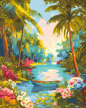 Carica l&#39;immagine nel visualizzatore di Gallery, Dipingere con i numeri - Fiume paradisiaco Figured&#39;Art