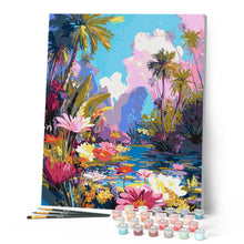 Carica l'immagine nel visualizzatore di Gallery, Dipingere con i numeri - Lago tropicale Figured'Art