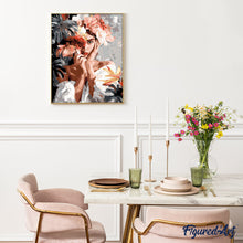 Carica l&#39;immagine nel visualizzatore di Gallery, Dipingere con i numeri - Giovane donna tra i fiori