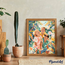 Carica l&#39;immagine nel visualizzatore di Gallery, Dipingere con i numeri - Infanzia tropicale