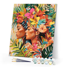 Carica l'immagine nel visualizzatore di Gallery, Dipingere con i numeri - Sorelle tropicali Figured'Art