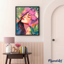 Carica l&#39;immagine nel visualizzatore di Gallery, Dipingere con i numeri - Corona di fiori d&#39;Ibisco