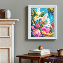Carica l&#39;immagine nel visualizzatore di Gallery, Dipingere con i numeri - Giardino tropicale colorato