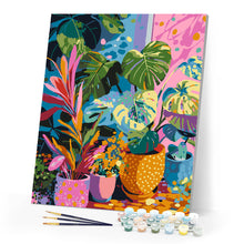 Carica l'immagine nel visualizzatore di Gallery, Dipingere con i numeri - Angolo delle piante tropicali Figured'Art