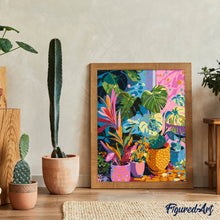 Carica l'immagine nel visualizzatore di Gallery, Dipingere con i numeri - Angolo delle piante tropicali