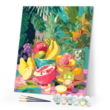Carica l'immagine nel visualizzatore di Gallery, Dipingere con i numeri - Cesto di frutta tropicale Figured'Art