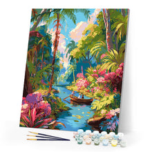 Carica l'immagine nel visualizzatore di Gallery, Dipingere con i numeri - Gita in barca tropicale Figured'Art