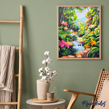 Carica l'immagine nel visualizzatore di Gallery, Dipingere con i numeri - Cascata tropicale