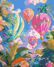 Carica l&#39;immagine nel visualizzatore di Gallery, Dipingere con i numeri - Mongolfiere tropicali Figured&#39;Art