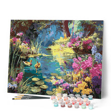 Carica l'immagine nel visualizzatore di Gallery, Dipingere con i numeri - Lago dei fiori Figured'Art