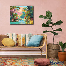 Carica l&#39;immagine nel visualizzatore di Gallery, Dipingere con i numeri - Ruscello tropicale