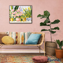 Carica l&#39;immagine nel visualizzatore di Gallery, Dipingere con i numeri - Vasi di fiori color pastello