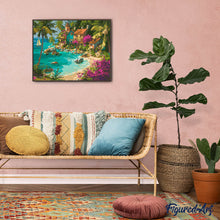 Carica l&#39;immagine nel visualizzatore di Gallery, Dipingere con i numeri - Villaggio Tropicale sul Mare