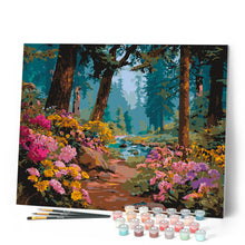 Carica l'immagine nel visualizzatore di Gallery, Dipingere con i numeri - Ruscello tra i Fiori di Campo Figured'Art
