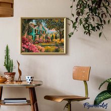 Carica l&#39;immagine nel visualizzatore di Gallery, Dipingere con i numeri - Portico sul Giardino Fiorito