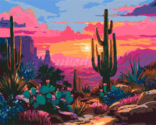 Carica l'immagine nel visualizzatore di Gallery, Dipingere con i numeri - Paesaggio Desertico Colorato