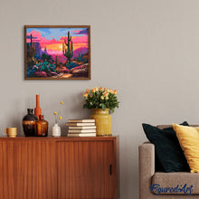 Carica l&#39;immagine nel visualizzatore di Gallery, Dipingere con i numeri - Paesaggio Desertico Colorato