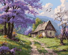 Carica l'immagine nel visualizzatore di Gallery, Dipingere con i numeri - Cottage sul Viale dei Jacaranda