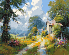 Carica l'immagine nel visualizzatore di Gallery, Dipingere con i numeri - Sentiero di Campagna in Fiore
