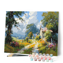 Carica l'immagine nel visualizzatore di Gallery, Dipingere con i numeri - Sentiero di Campagna in Fiore Figured'Art