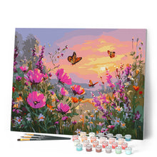 Carica l'immagine nel visualizzatore di Gallery, Dipingere con i numeri - Tramonto tra i Fiori di Campo Figured'Art