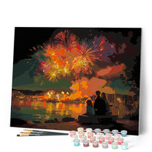 Carica l'immagine nel visualizzatore di Gallery, Dipingere con i numeri - Famiglia e Fuochi d’Artificio Figured'Art