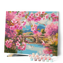 Carica l'immagine nel visualizzatore di Gallery, Dipingere con i numeri - Ponte dei Fiori di Ciliegio Figured'Art