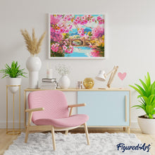 Carica l'immagine nel visualizzatore di Gallery, Dipingere con i numeri - Ponte dei Fiori di Ciliegio