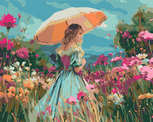 Carica l&#39;immagine nel visualizzatore di Gallery, Dipingere con i numeri - Signora dei Fiori di Campo Figured&#39;Art