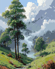 Carica l'immagine nel visualizzatore di Gallery, Dipingere con i numeri - Valle Nebbiosa