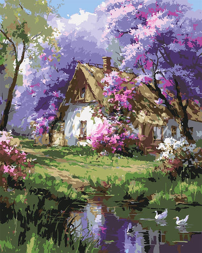 Dipingere con i numeri - Cottage Jacaranda Figured'Art
