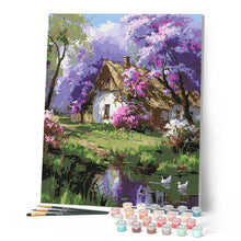 Carica l'immagine nel visualizzatore di Gallery, Dipingere con i numeri - Cottage Jacaranda Figured'Art