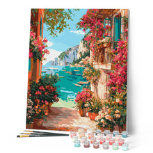 Carica l'immagine nel visualizzatore di Gallery, Dipingere con i numeri - Vista sulla Riviera Italiana Figured'Art