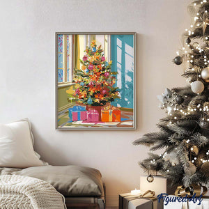 Dipingere con i numeri - Albero di Natale Luminoso