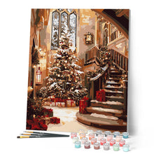 Carica l'immagine nel visualizzatore di Gallery, Dipingere con i numeri - Salone addobbato a Natale Figured'Art