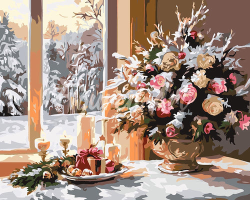 Dipingere con i numeri - Vigilia di Natale Romantica Figured'Art