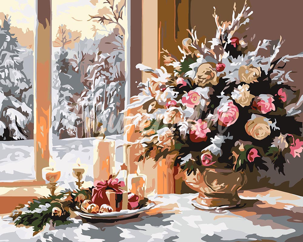 Dipingere con i numeri - Vigilia di Natale Romantica Figured'Art