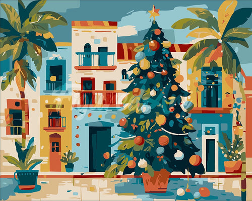 Dipingere con i numeri - Piazza Festiva Colorata Figured'Art