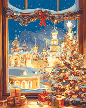 Carica l&#39;immagine nel visualizzatore di Gallery, Dipingere con i numeri - Bagliore della Vigilia di Natale Figured&#39;Art